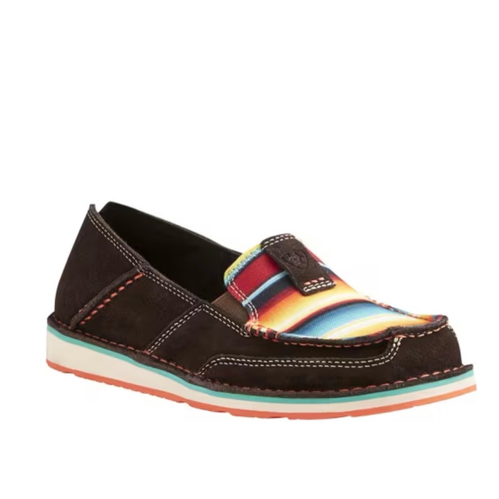 Ariat Womens Cruiser Chocolate Fudge Casual Slip-On Shoe